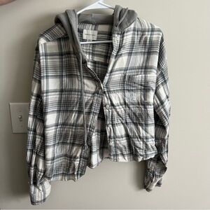 Copped hooded flannel from American Eagle